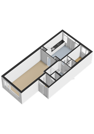 Floorplan - Schieweg 218A, 3038 BN Rotterdam